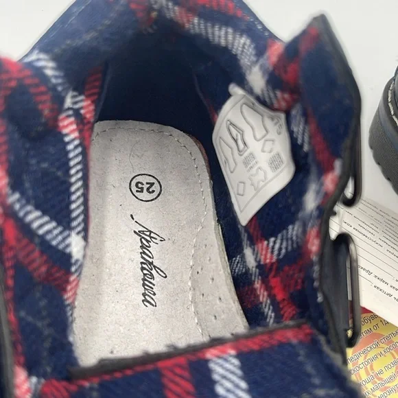 NWT Apakowa toddler water resistant ankle boots navy blue size 25 - Picture 9 of 10